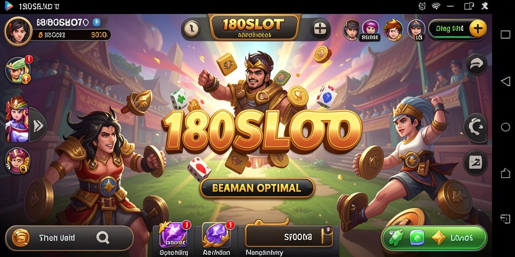 Tampilan antarmuka aplikasi 180SLOT yang intuitif dan mudah digunakan.