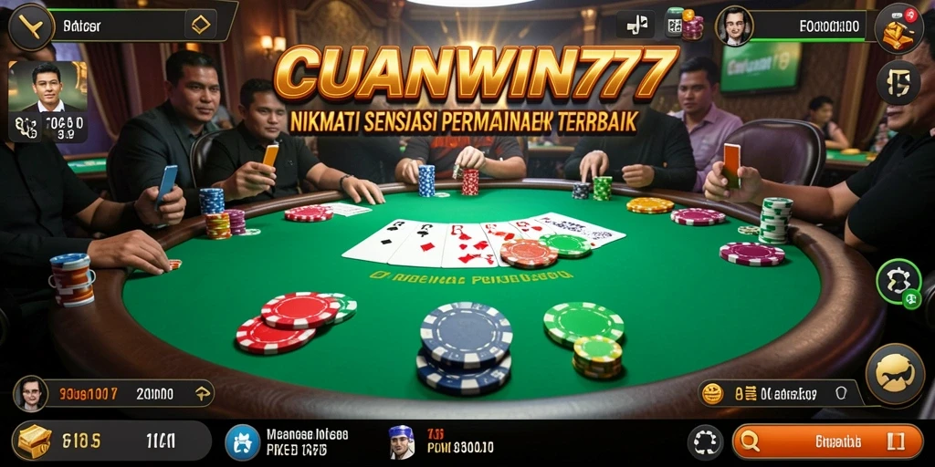 Tampilan permainan poker yang seru dan menarik dalam CUANWIN77.
