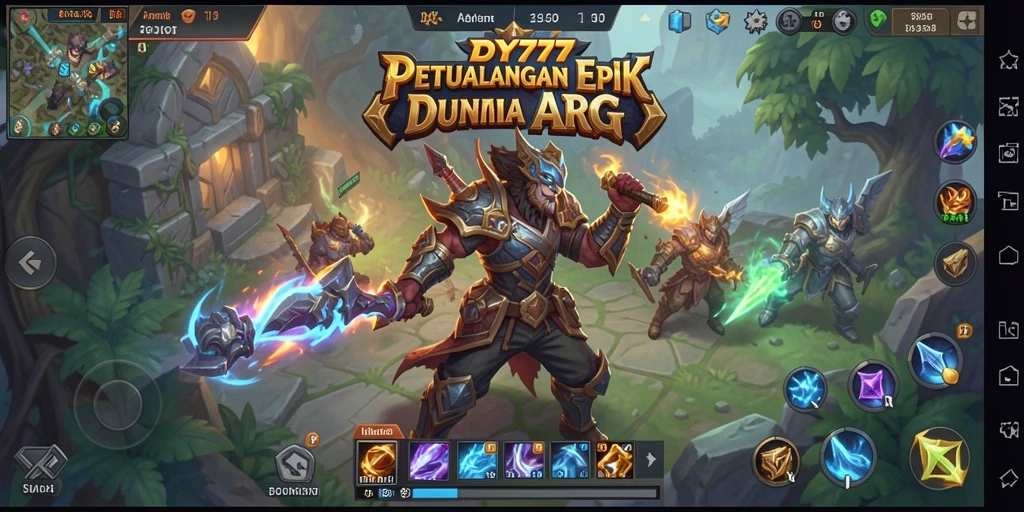 Tangkapan layar menampilkan pertarungan epik dalam DY777 yang mendebarkan.