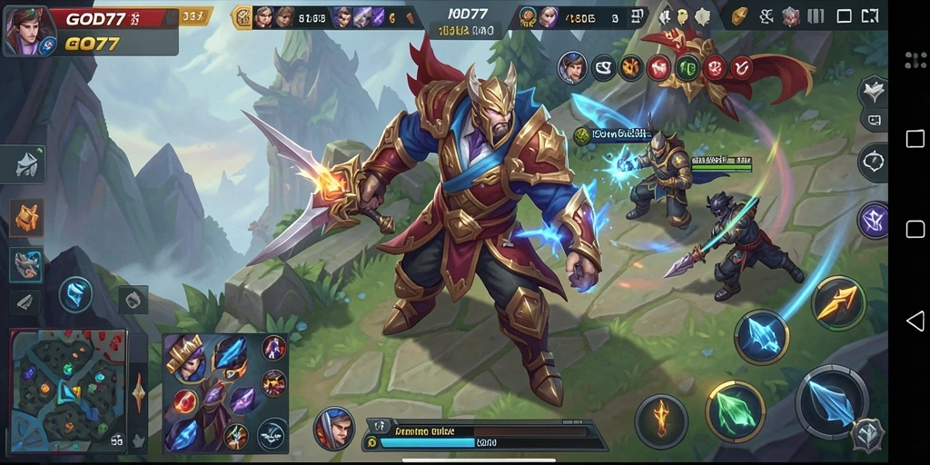 Tampilan gameplay seru dan menegangkan dari GOD77.