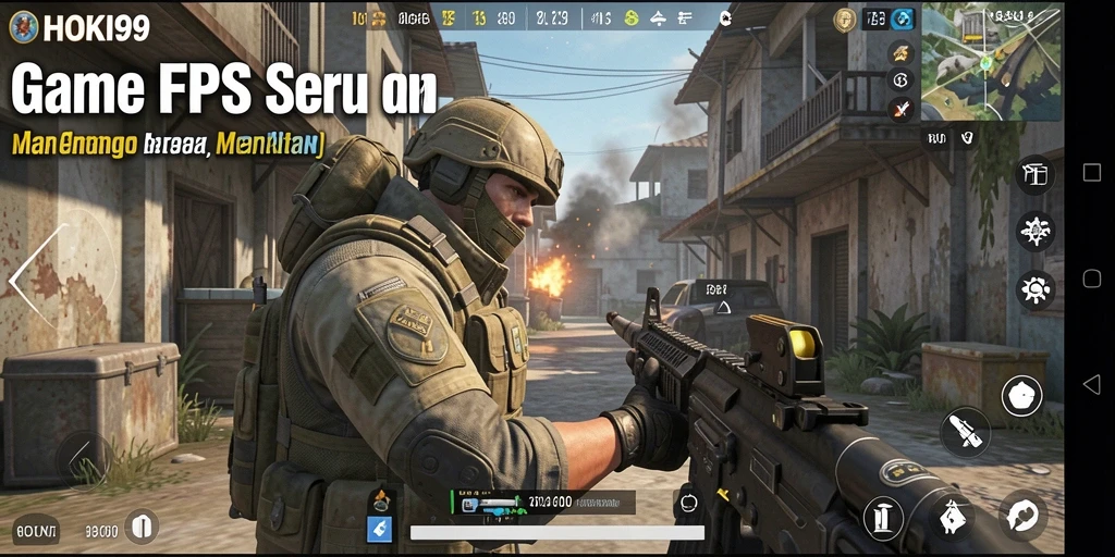 Screenshot HOKI99 menampilkan aksi menembak yang mendebarkan di gameplay FPS.