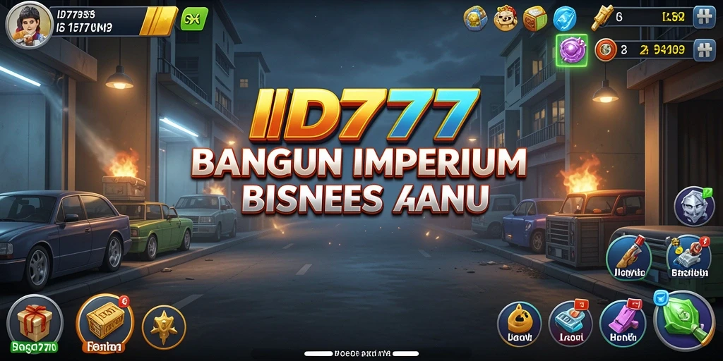 Tampilan gameplay ID777 menampilkan strategi dan manajemen bisnis yang seru.