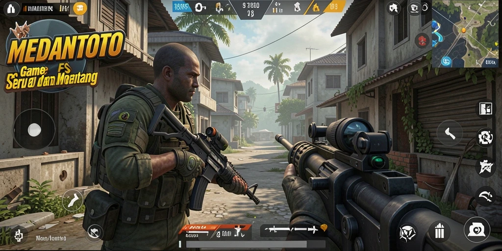 Tampilan mendalam gameplay MEDANTOTO saat pertempuran sengit.