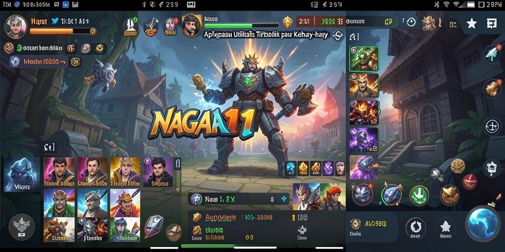 Tampilan antarmuka NAGA11 yang sederhana dan intuitif.