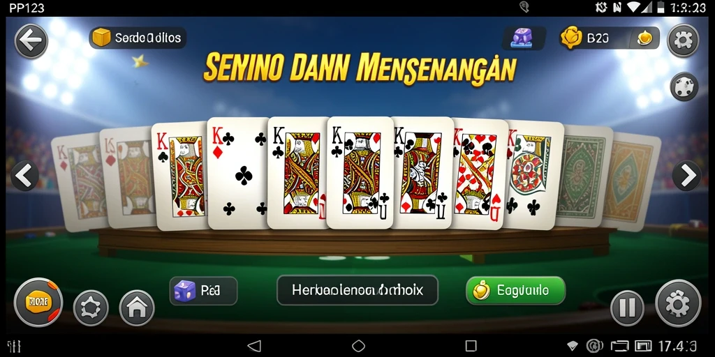 Tampilan gameplay seru permainan Domino di PP123.