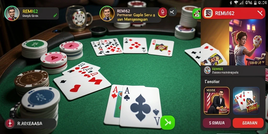Screenshot gameplay REMI62 yang menampilkan interaksi seru antar pemain.
