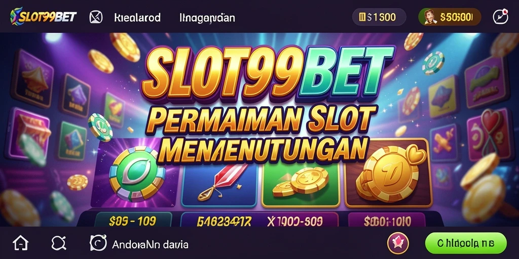 Tampilan menarik dan seru saat bermain SLOT99BET dengan gameplay slot yang mendebarkan.