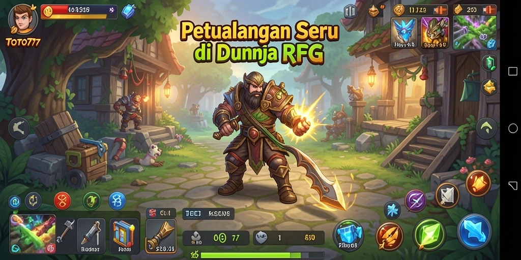 Tampilan dinamis dalam gameplay RPG TOTO777 yang menakjubkan.